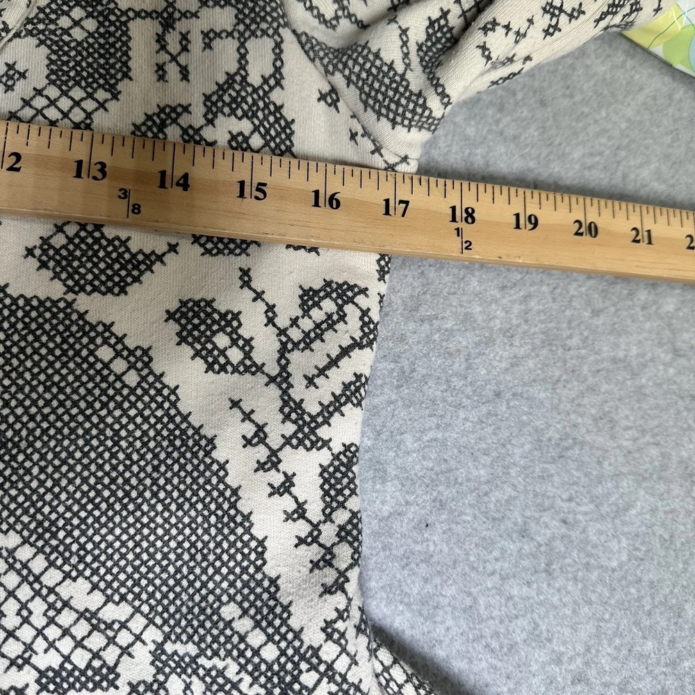 Free People‎ Peacock Cross Stitch Coat Peplum Boho Peplum Pockets Cotton Size XS - Picture 9 of 9